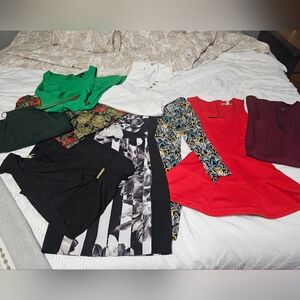 Stylish Women's Dress Collection - Red, Green, White, Black